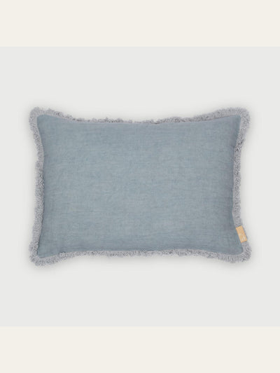 Fringe Azure Oblong Cushion Cover