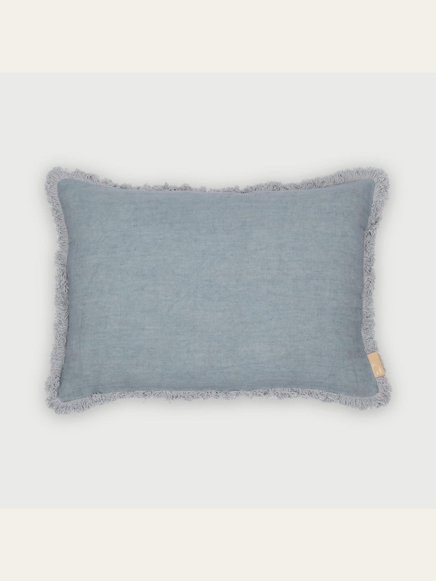 Fringe Azure Oblong Cushion Cover