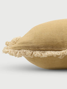 Fringe Ochre Oblong Cushion Cover