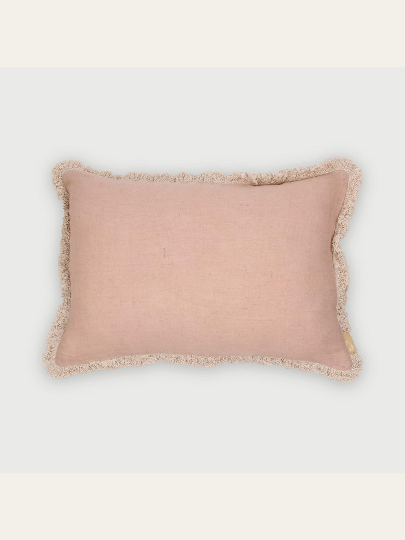 Fringe Rose Oblong Cushion Cover