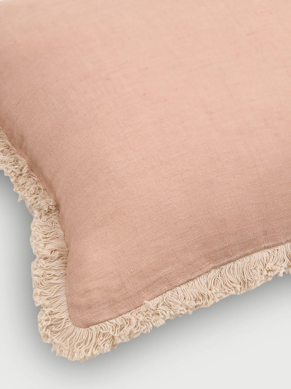Fringe Rose Oblong Cushion Cover