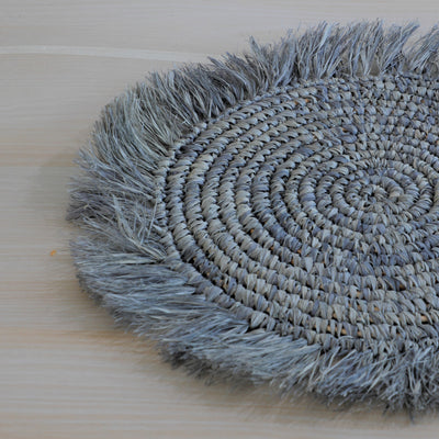Fringe mat grey