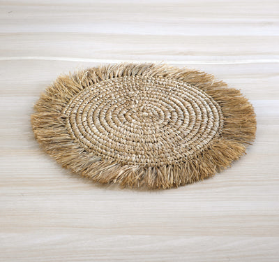 Fringe mats natural