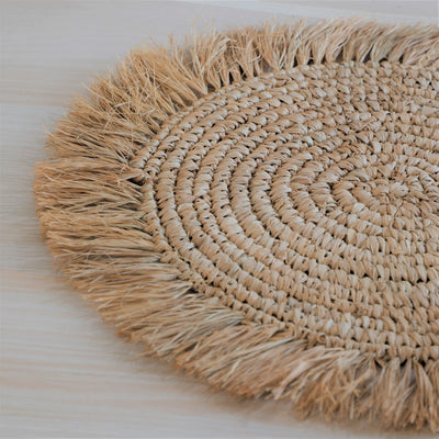 Fringe mats natural