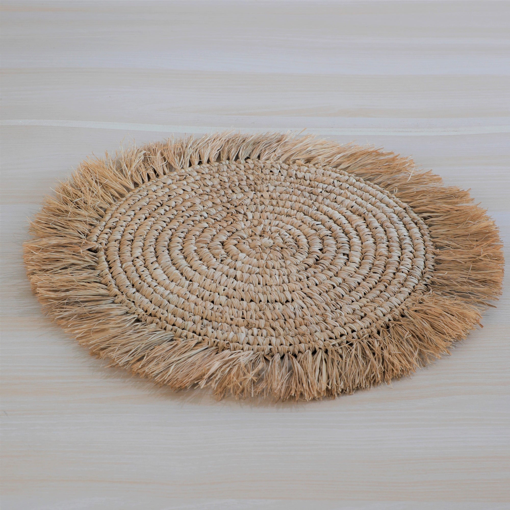 Fringe mats natural
