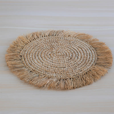 Fringe mats natural