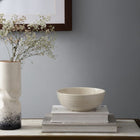Ivory White Ceramic Serving Bowl