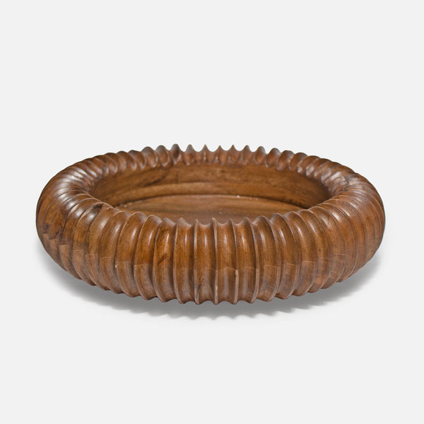 FLUTED BOIS- WOODEN BOWL