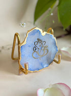Ganesh Ji Metal Holder with Agate