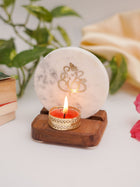 Marble & Wood -  Tea Light Holder