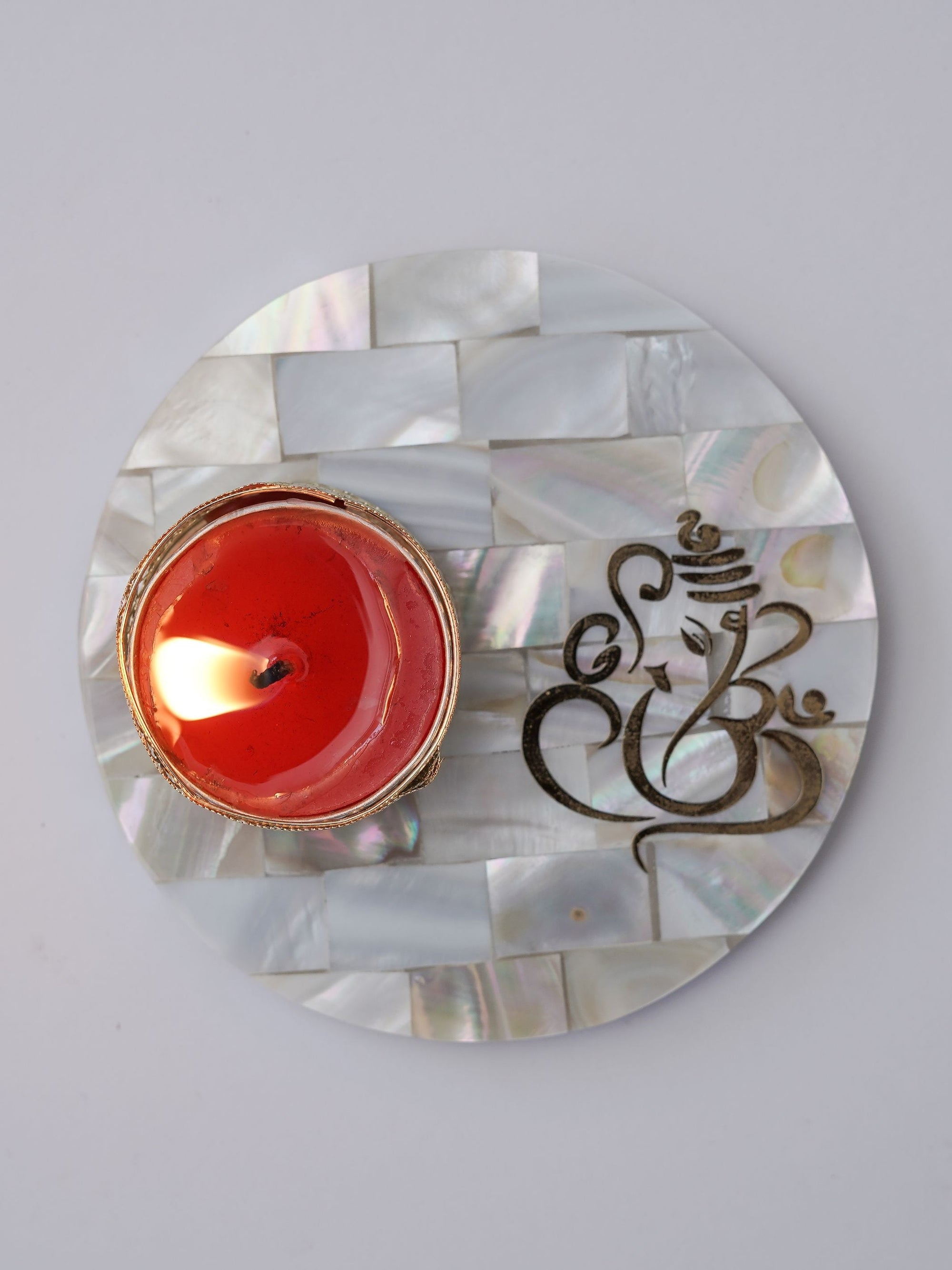 Mother of Pearl Tea Light Holder