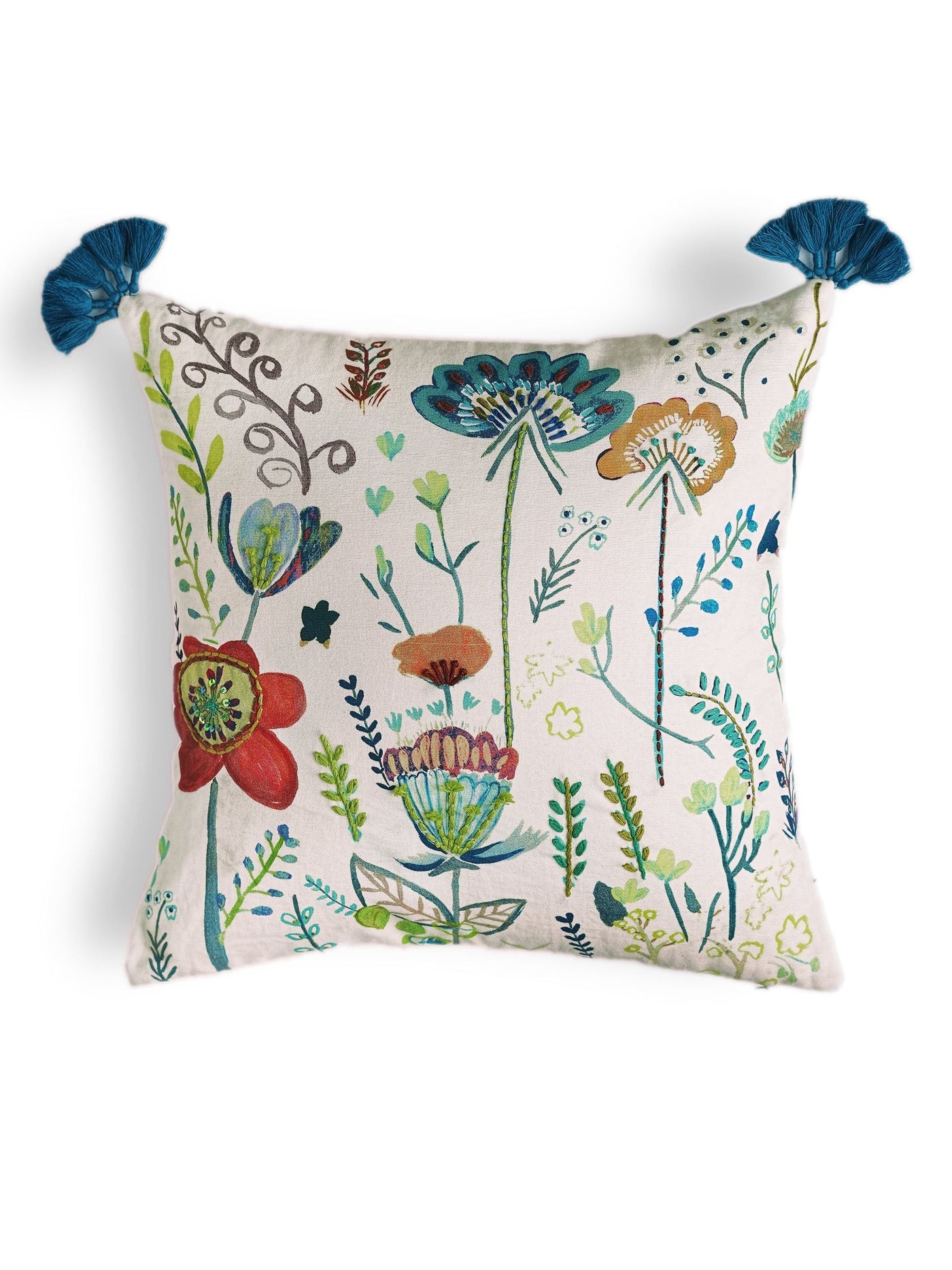 Gardenscape Cushion Cover Turquoise