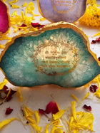 Gayatri Mantra Agate Stone Tea light Religious Home Decor