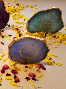 Gayatri Mantra Agate Stone Tea light Religious Home Decor