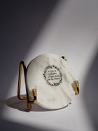 Marble Decor with  Metal Holder