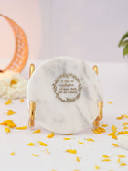 Marble Decor with  Metal Holder