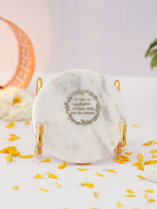 Marble Decor with  Metal Holder