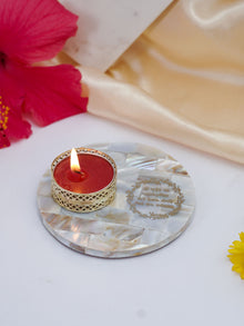 Mother of Pearl Tea Light Holder