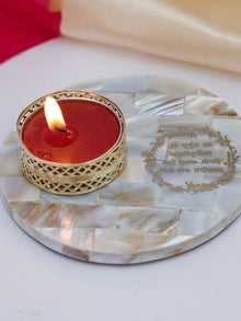 Mother of Pearl Tea Light Holder