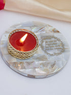Mother of Pearl Tea Light Holder