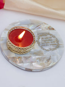 Mother of Pearl Tea Light Holder