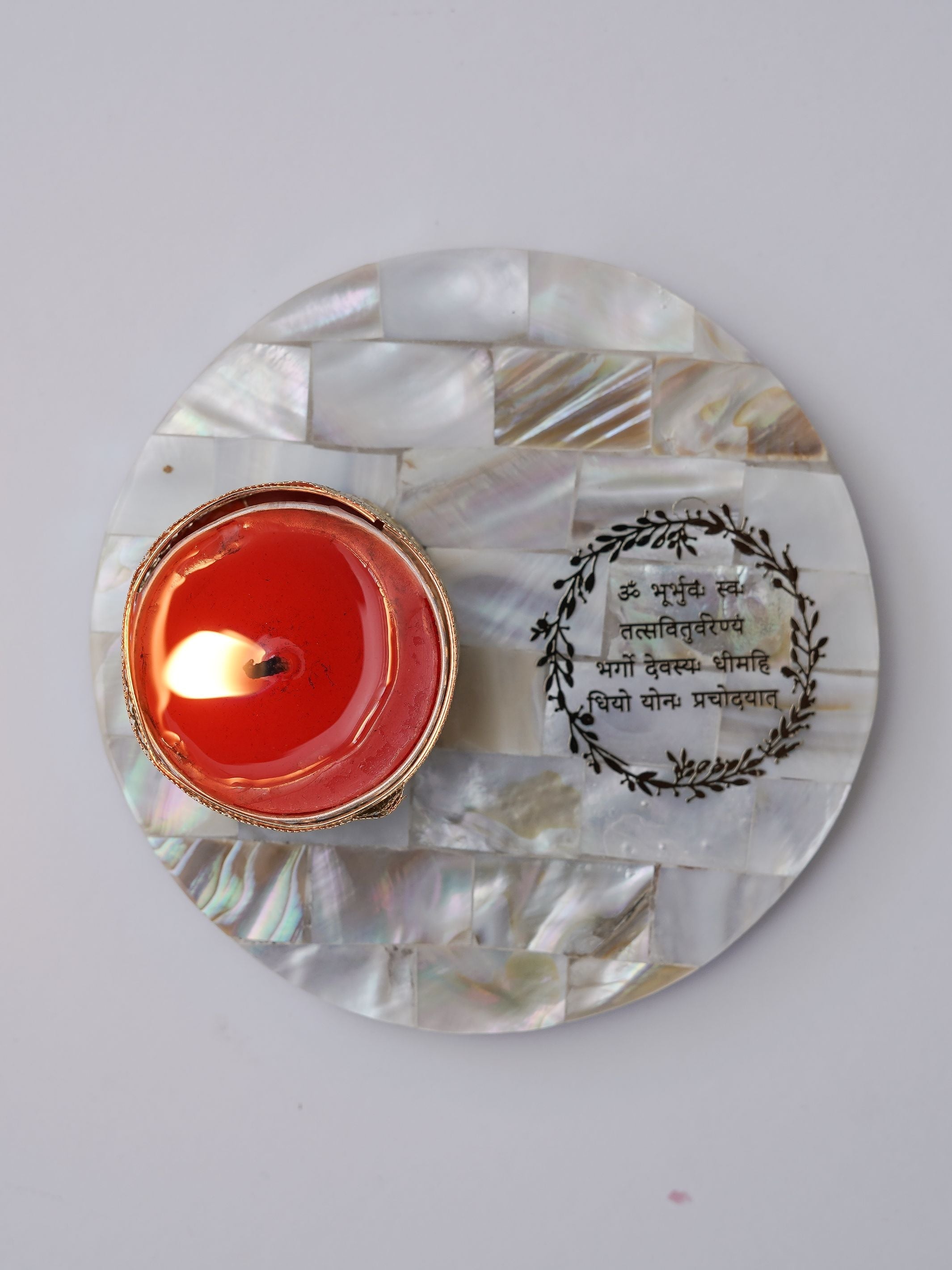 Mother of Pearl Tea Light Holder