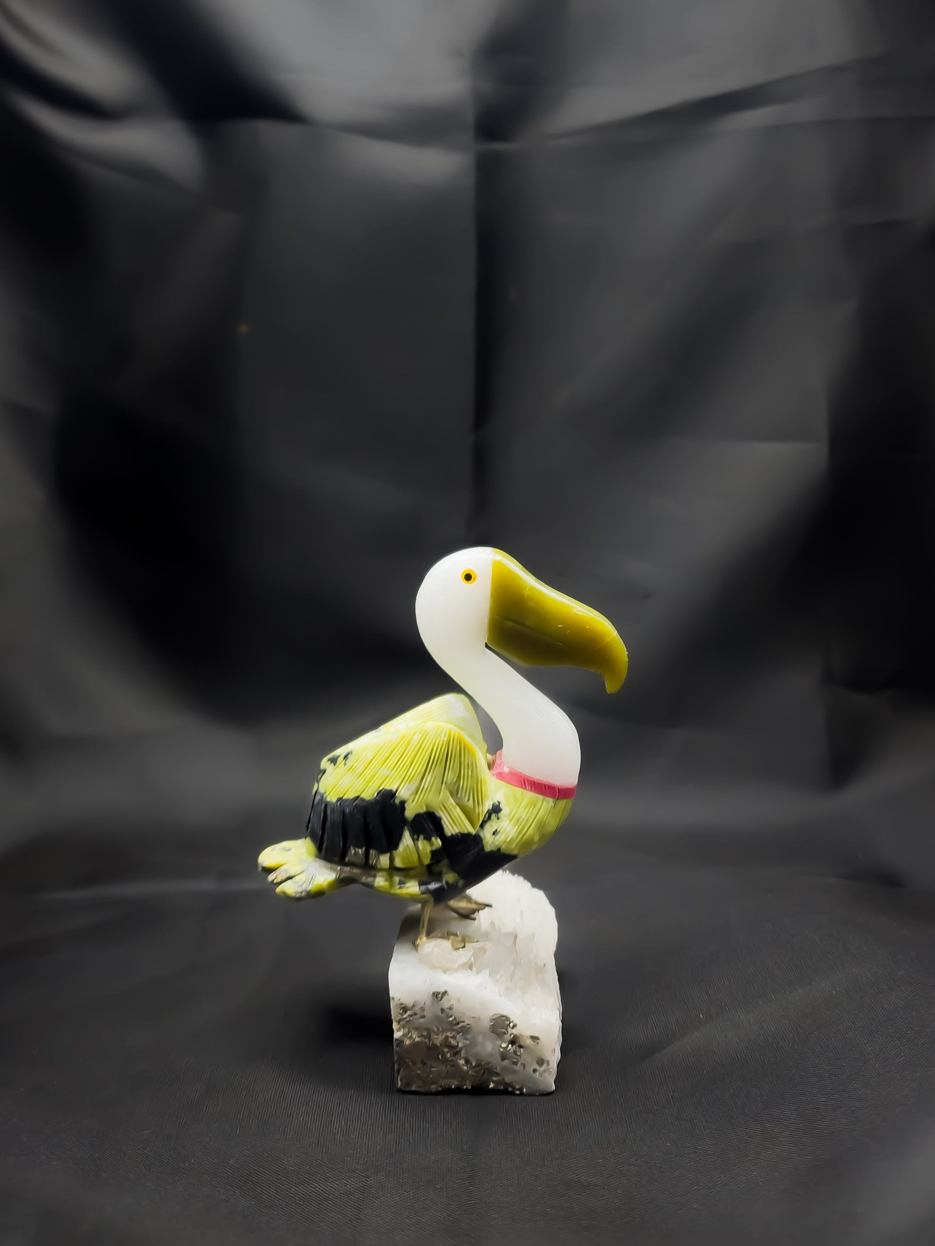 Gemstone Bird Figure