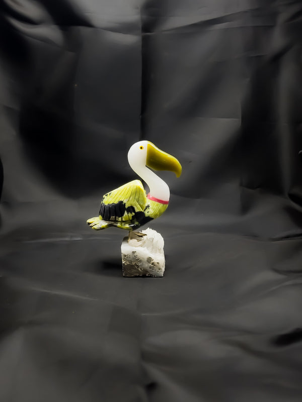 Gemstone Bird Figure