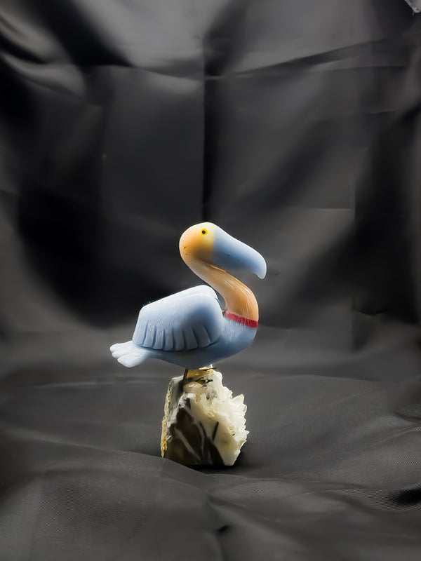 Gemstone Bird sculpture décor