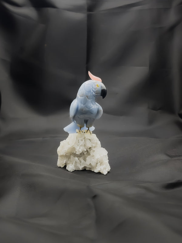 Gemstone Bird Sculpture