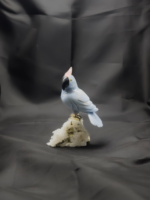 Gemstone Bird Sculpture