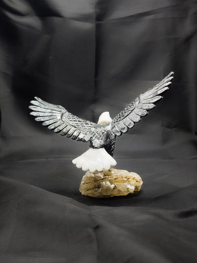 Gemstone Bird Statue