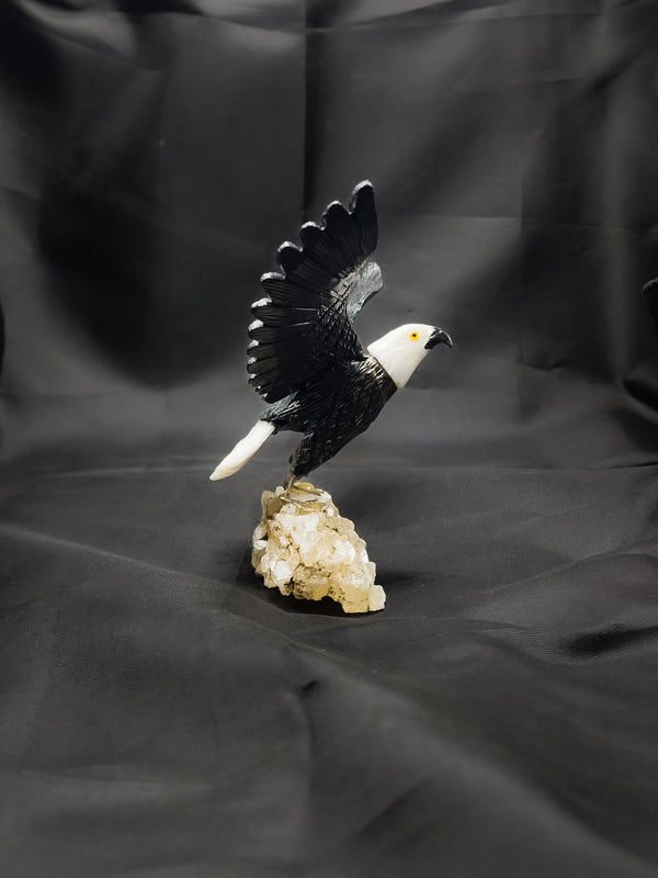 Gemstone Bird Statue