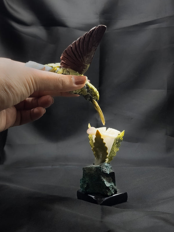 Gemstone Humming Bird Décor Accent