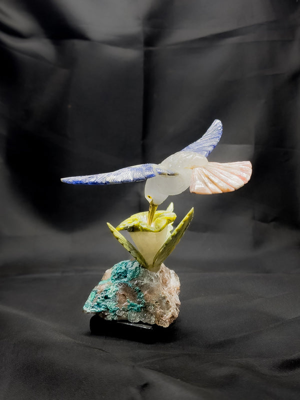 Gemstone Humming Bird Décor