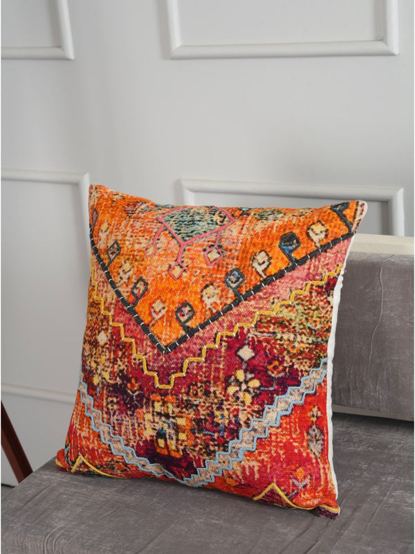 Embroidered Cushion Cover - Geo Chic