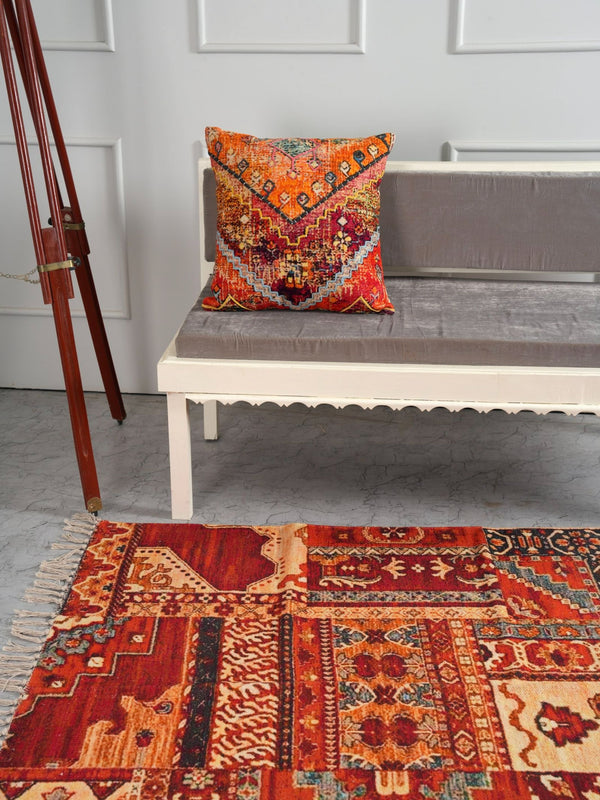 Embroidered Cushion Cover - Geo Chic