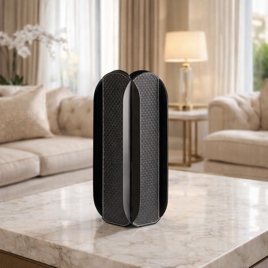 Geometric Vase - Smoke Grey