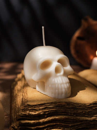 Ghost Skull Candle