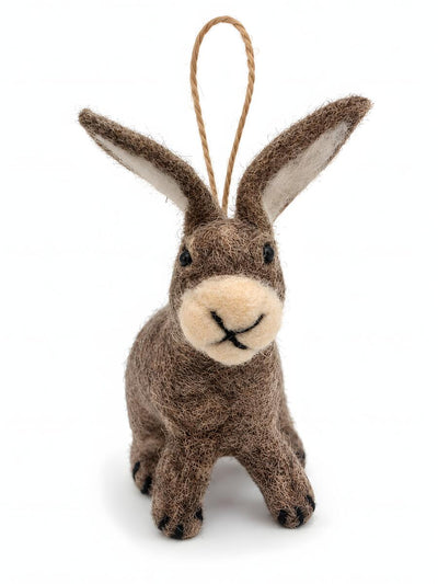 Handmade Felt Animals Nursery Decor (Tortoise + Rabbit + Carrot)