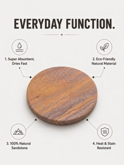 Natural Sandstone Coasters