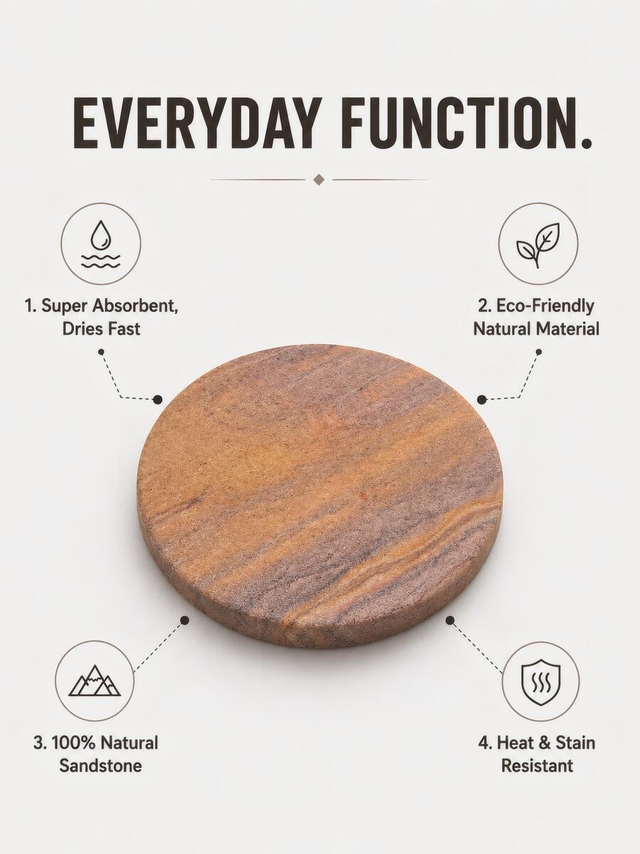 Natural Sandstone Coasters