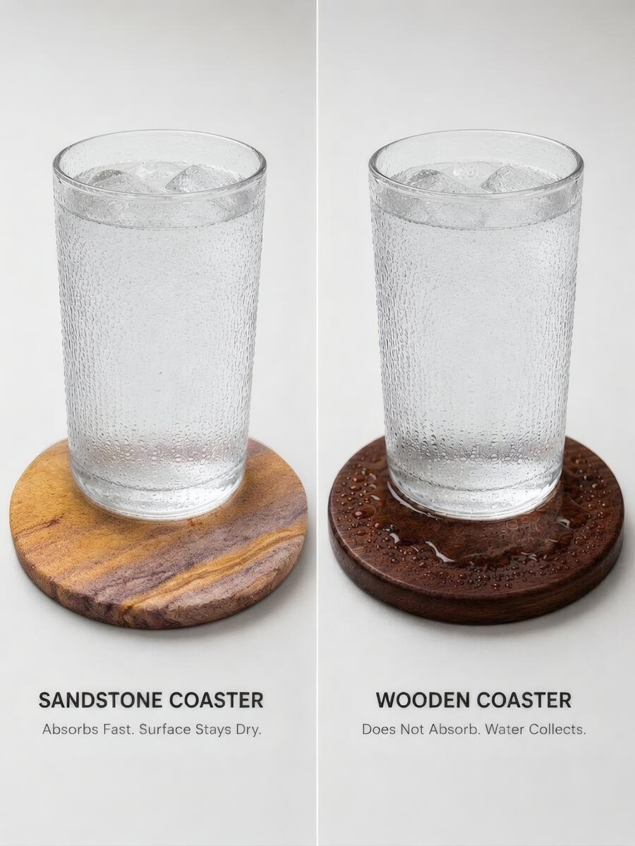 Natural Sandstone Coasters