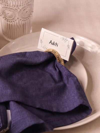 Triangle Napkin Rings With Name Tags