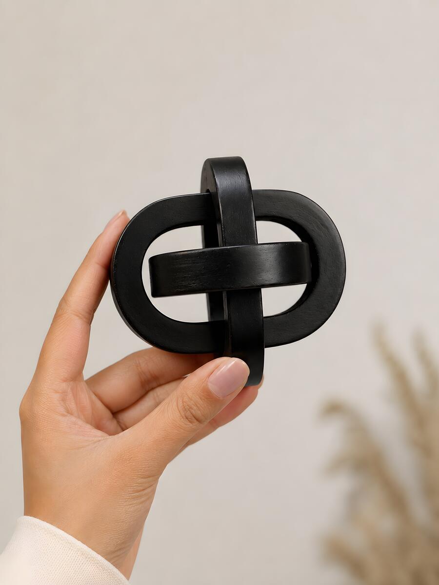 Triple Knot Wooden Accent Piece (Small)