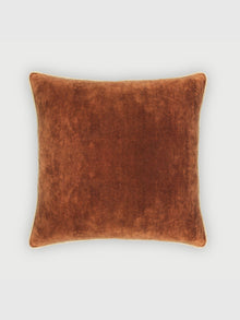 Glow Burnt Orange Velvet Cushion Cover