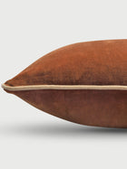 Glow Burnt Orange Velvet Cushion Cover