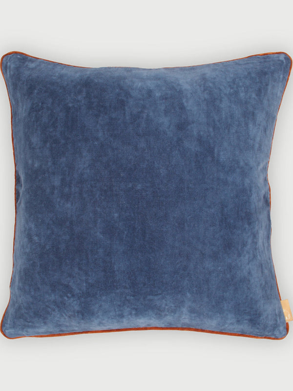 Glow Cobalt Blue Velvet Cushion Cover