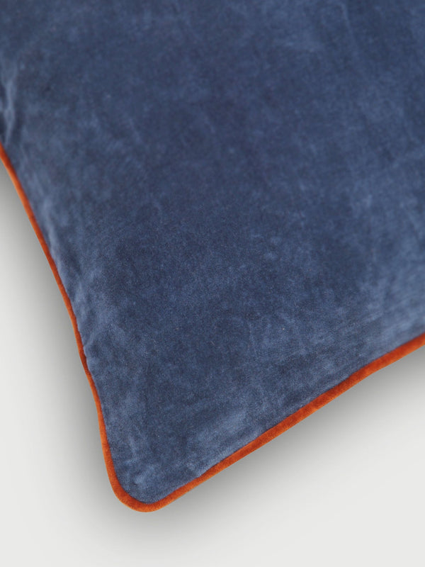 Glow Cobalt Blue Velvet Cushion Cover