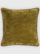 Glow Olive Green Velvet Cushion Cover